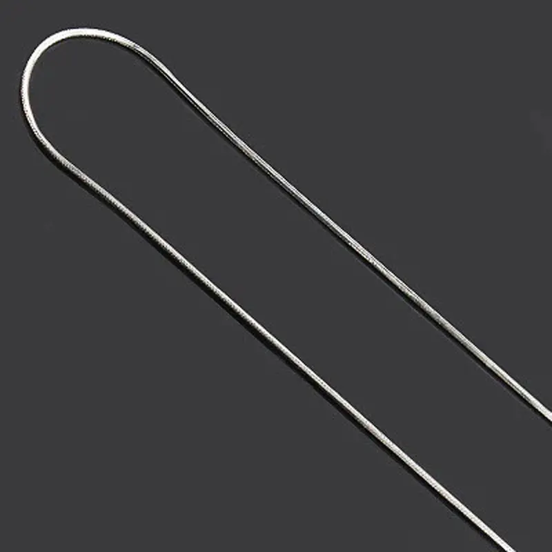 18-Inch Silver-Plated Snake Chain – 1Mm Width 1