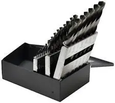 29-Piece Usa-Made High-Speed Steel Drill Bit Set 1
