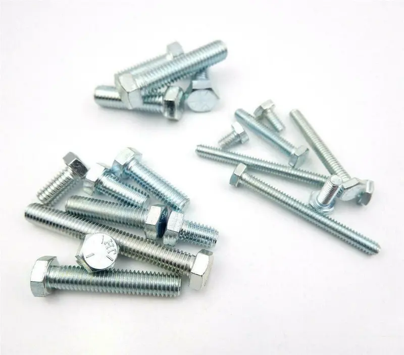 3" × 1/2" Unc Grade 8.8S Hex Head Setscrews — Bright Zinc Plated 1