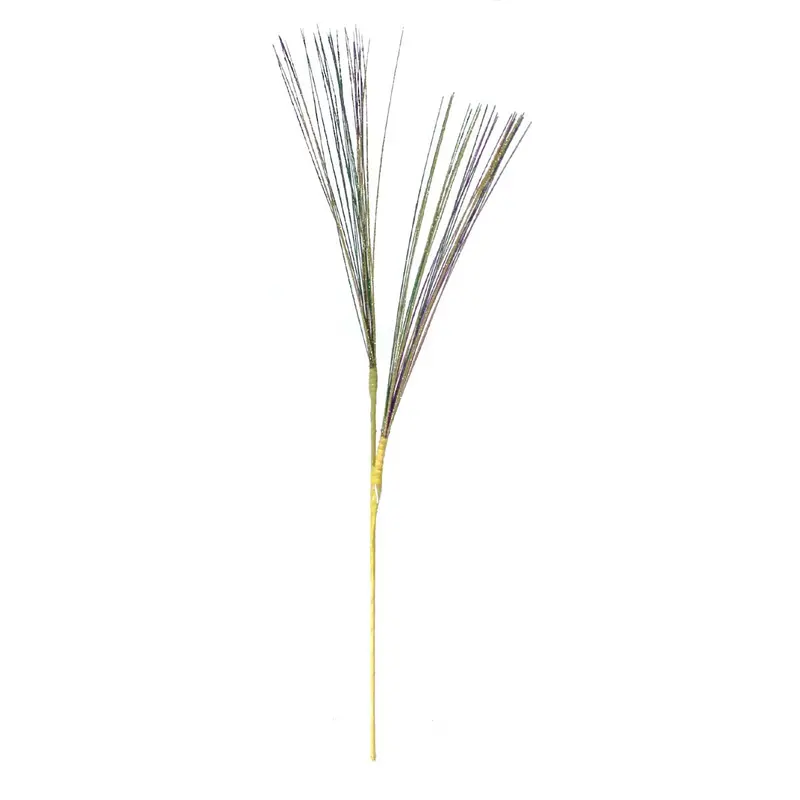 30-Inch Glitter Grass Spray – Vibrant Mardi Gras Party Accent 1