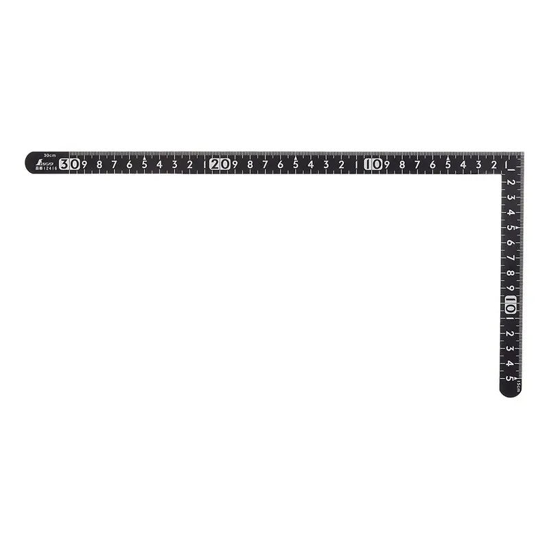 30Cm Black-Anodized Japanese Carpenter’S Square (Sashigane) 1