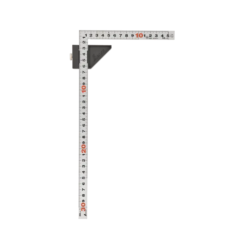 30Cm Carpenter'S Square With Adjustable Metal Stop 1