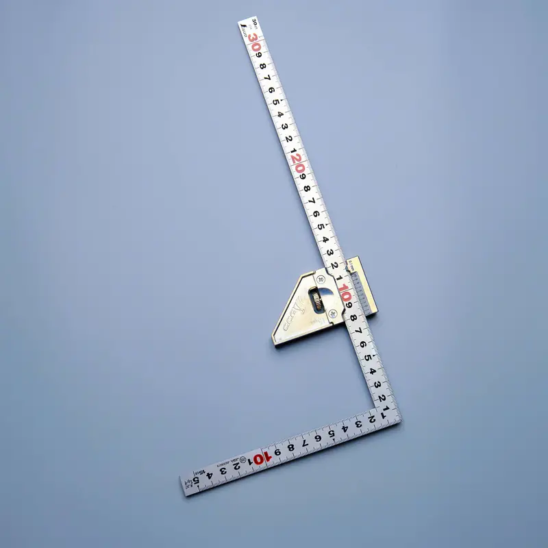 30Cm Japanese Sashigane Square Featuring Reinforced Metal Stop 1