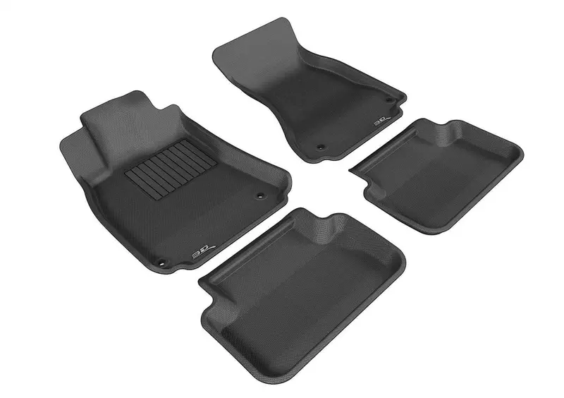 3D Maxpider Kagu All-Weather Floor Liners – Black, 4-Piece Set 1