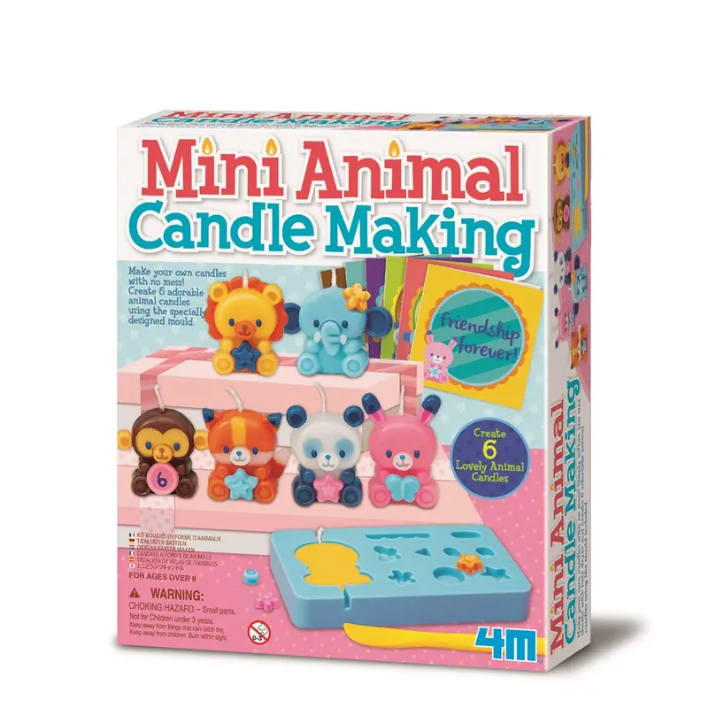 4M Creative Craft Animal Candle Making Kit – Molding & Scented Wax Project 1