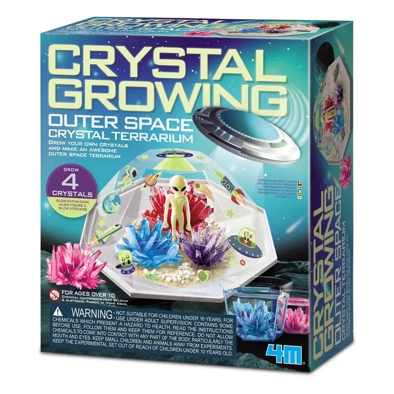 4M Crystal Growing Kit: Outer Space Terrarium – Geode-Like Science Project 1