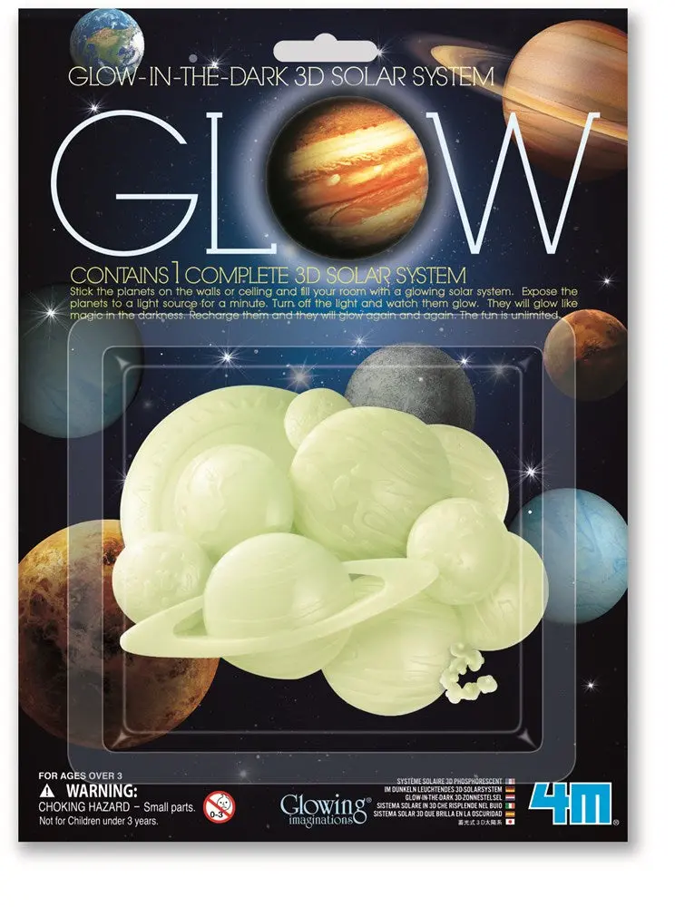 4M Glow-In-The-Dark 3D Solar System Model 1