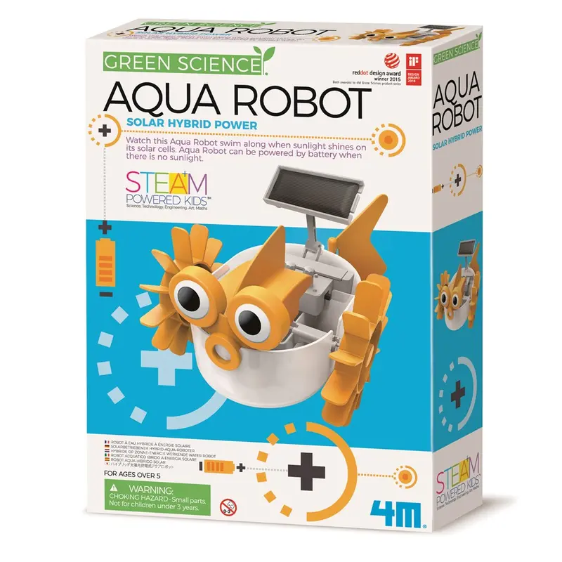 4M Green Science Aqua Robot Water-Powered Kit 1