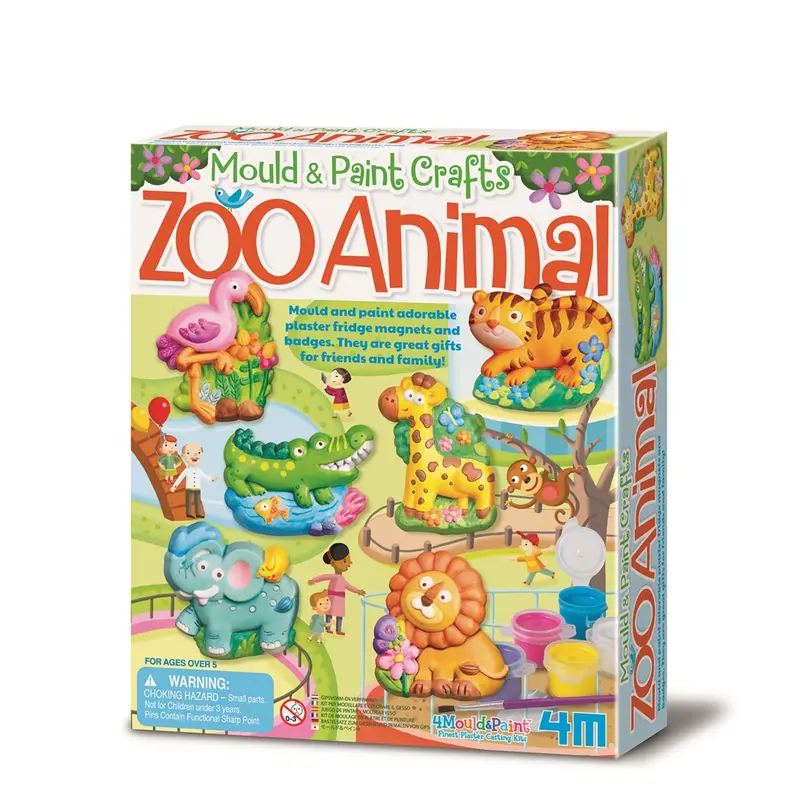 4M Zoo Animal Moulding And Painting Kit For Kids 1