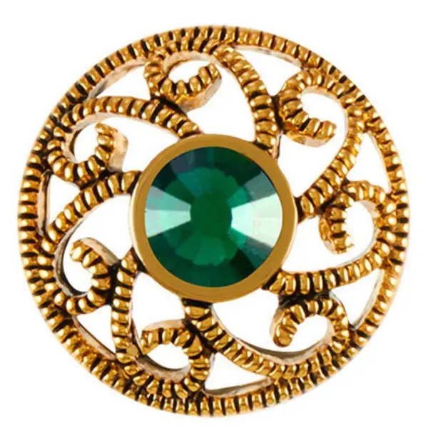 A.G. Feather Ginger Snaps Snap Clip – Emerald Green Variant 1