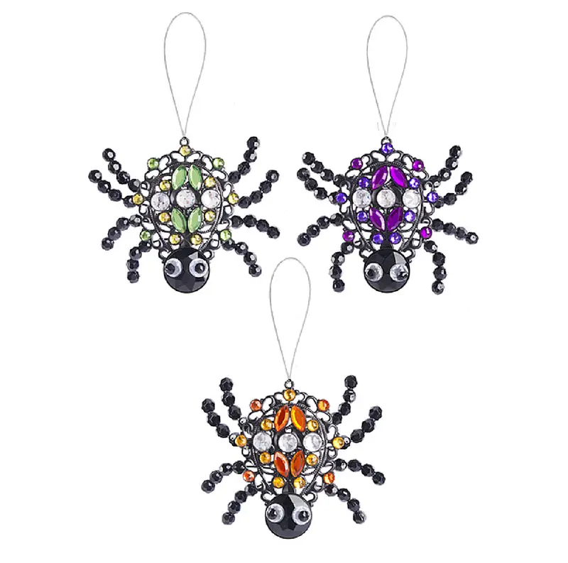 Acrylic Spider Ornaments – Transparent Creepy-Cute Halloween Accents 1