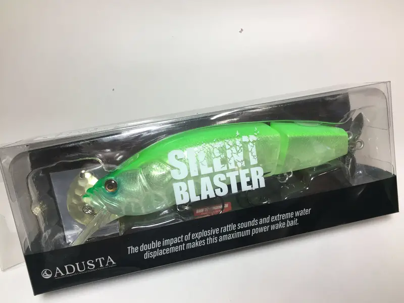 Adusta Silent Blaster 140 Crankbait – Ghost Lime Colorway 1