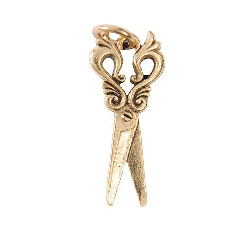 Aimez Scissors Charm – 14K Gold-Plated Finish 1