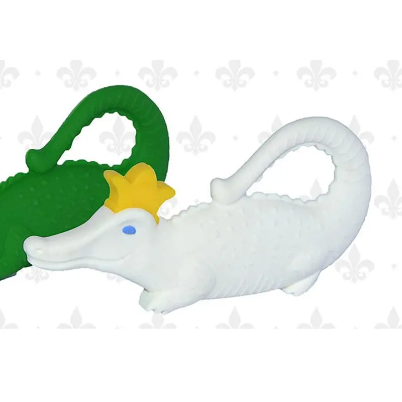Alligator-Shaped Silicone Baby Teether 1