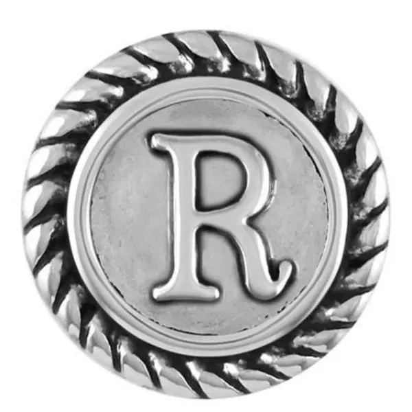 Alphabet Ginger Snap Charm – Letter R 1