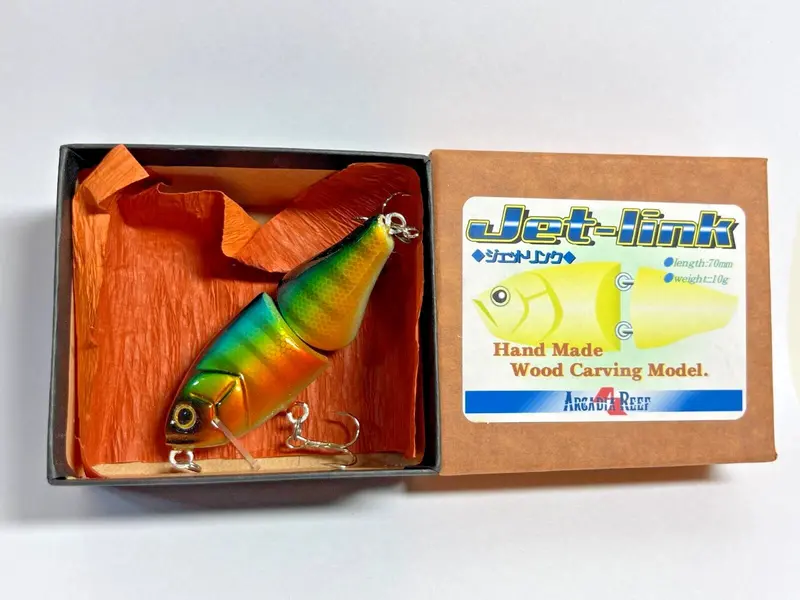 Arcadia Reef Jet Link Hand-Carved Wooden Lure – Bluegill Model #Jl 1