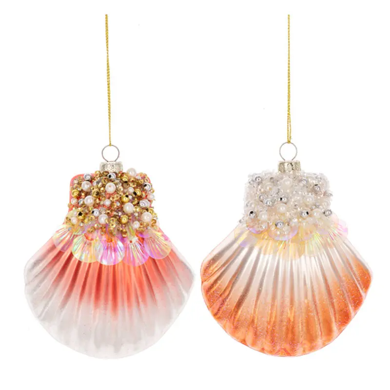 Assorted Sea Shell Ornaments – Two Coastal-Inspired Designs 1