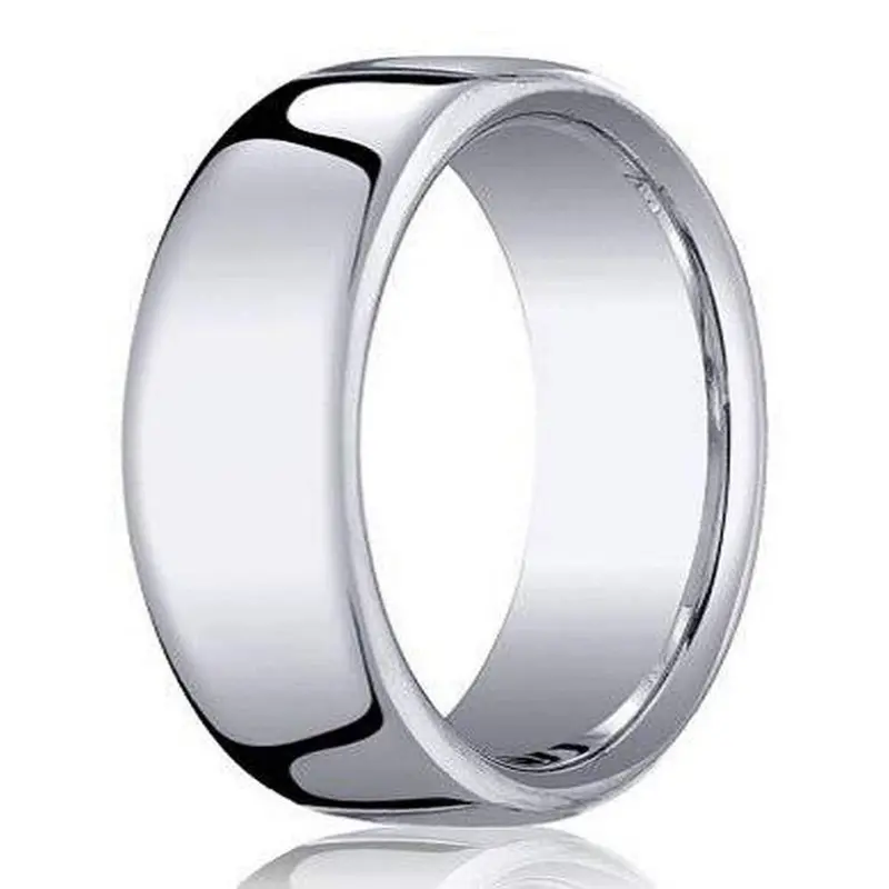 Atlas 7.5Mm Heavy-Fit Men'S 14K White Gold Polished Wedding Band 1