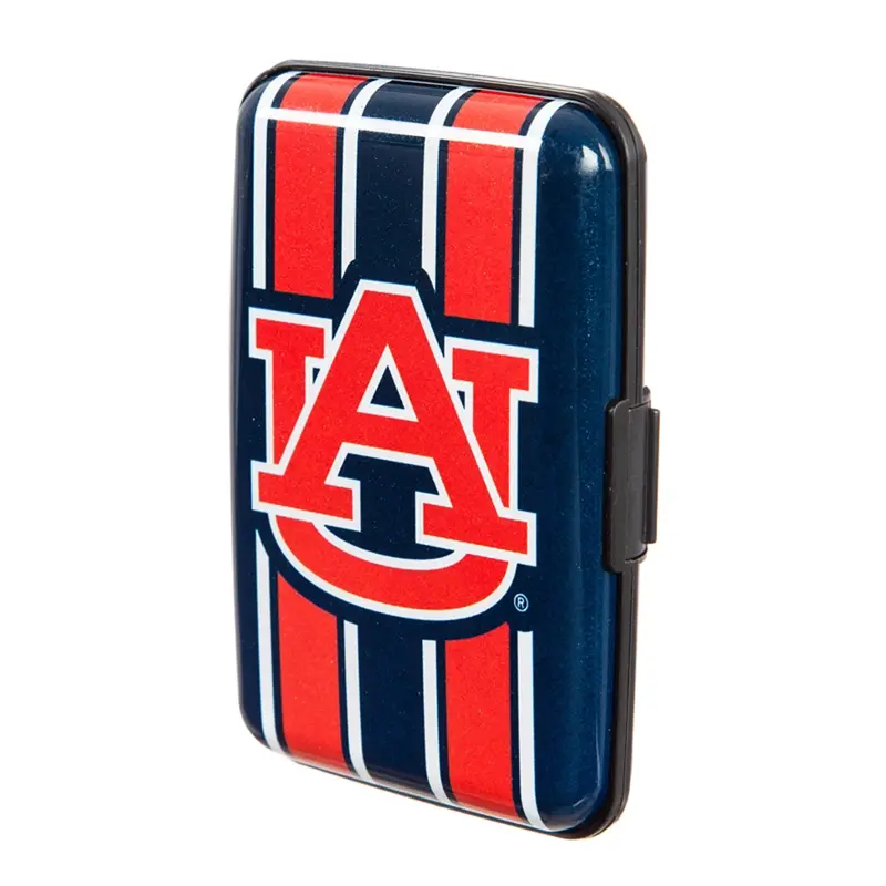 Auburn University Hard-Case Wallet – Slim Rfid-Blocking Design In Team Colors 1