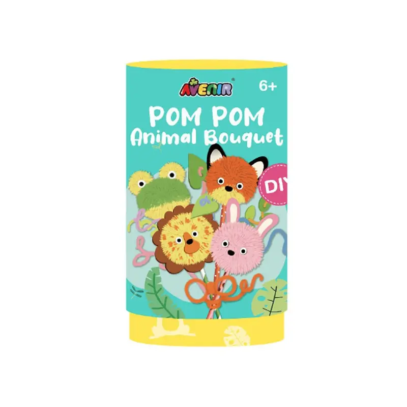 Avenir Animal Pom Pom Bouquet Making Set 1