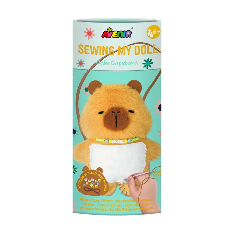 Avenir Calm Capybara Sew-Your-Own Doll Kit 1