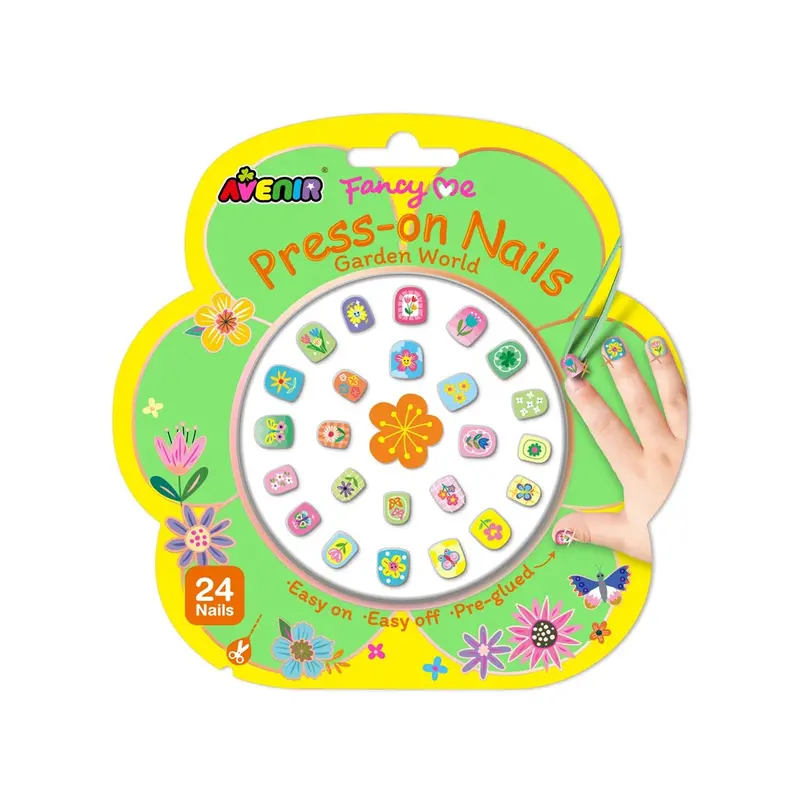 Avenir Garden-Themed Press-On Nails For Kids 1