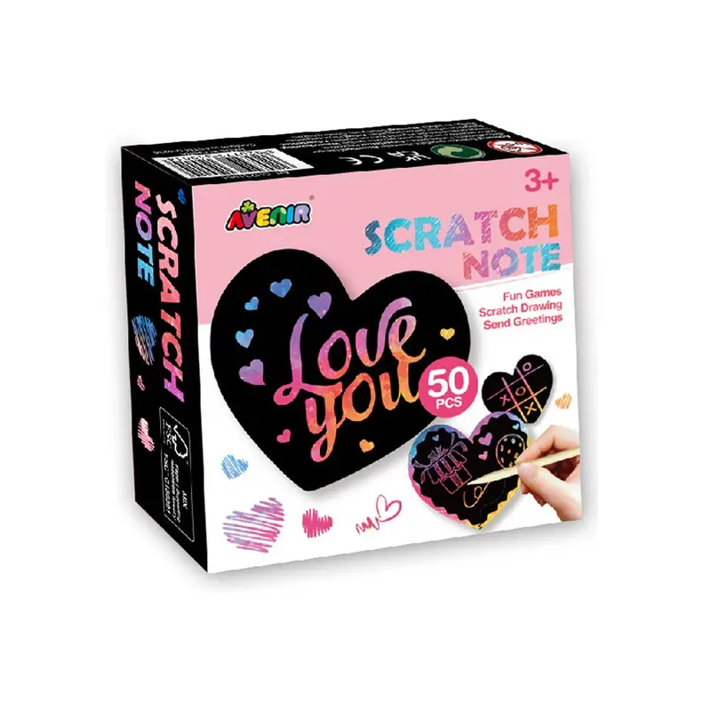 Avenir Love-Themed Scratch-Off Notepad 1