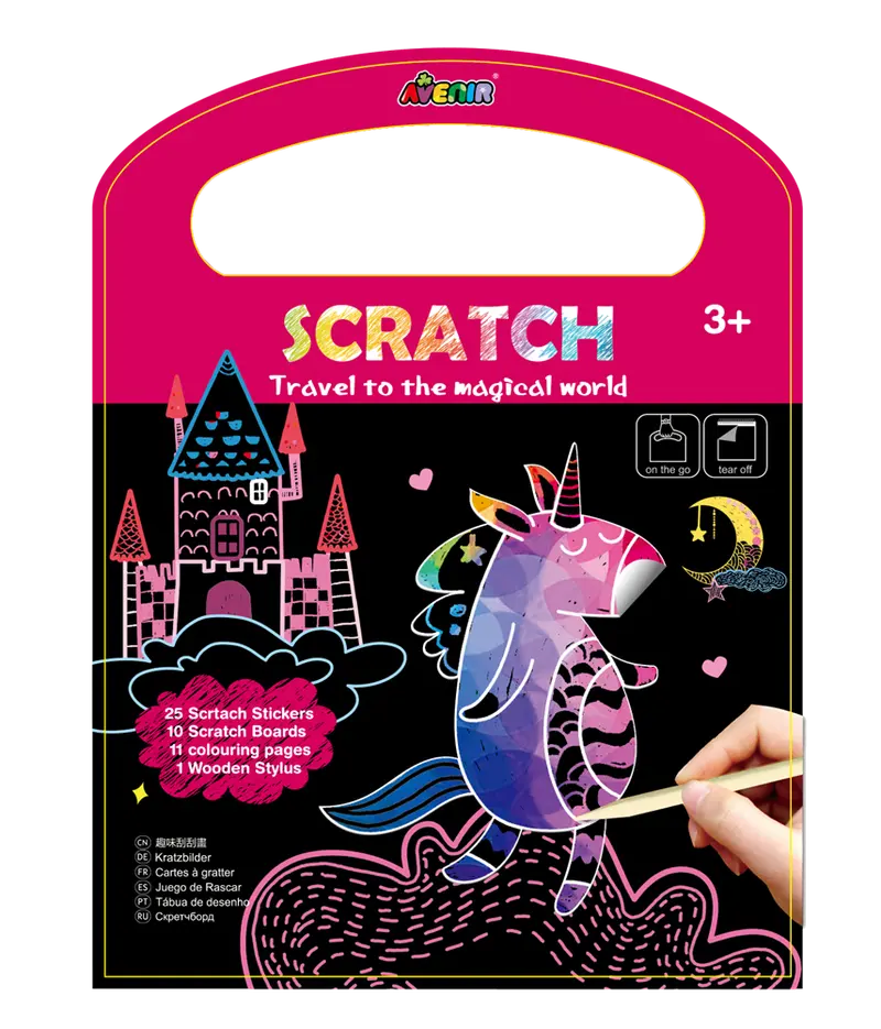 Avenir Magical World Scratch Book – Fantasy-Themed Illustrated Activity Set 1