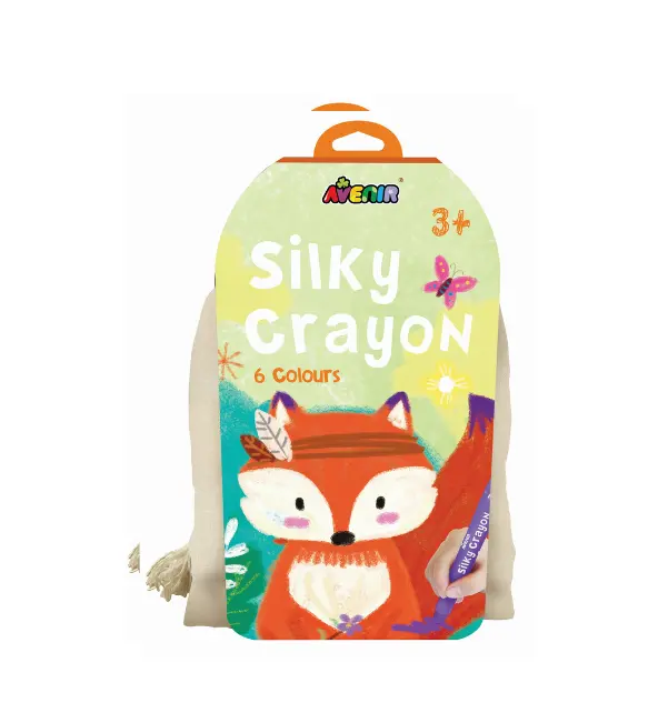 Avenir Silky Crayons Canvas Tote – Fox-Print Art Supply Bag 1