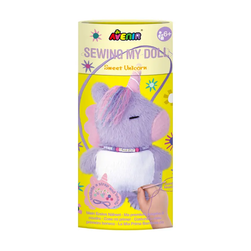 Avenir Sweet Unicorn Sew-Your-Own Doll Kit 1