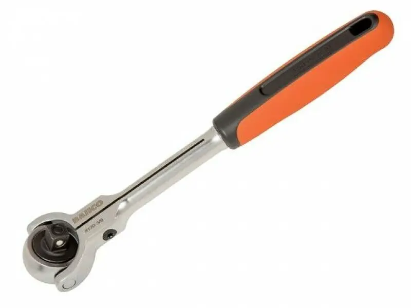 Bahco 8120-3/8 — 72-Tooth Swivel-Head Ratchet With 3/8″ Drive 1