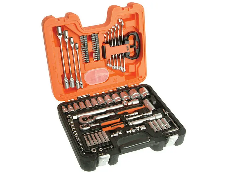 Bahco S910 92-Piece Dual-Drive Socket And Wrench Kit (1/4" & 1/2") 1