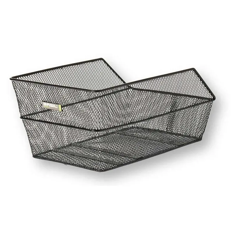 Basil Cento Rear Bicycle Basket – Wicker-Style Cargo Carrier With Mounting Hardware 1