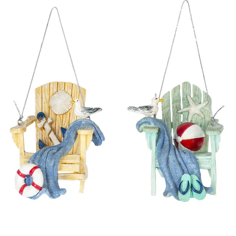 Beach Chair Holiday Ornament – 2 Distinct Styles 1