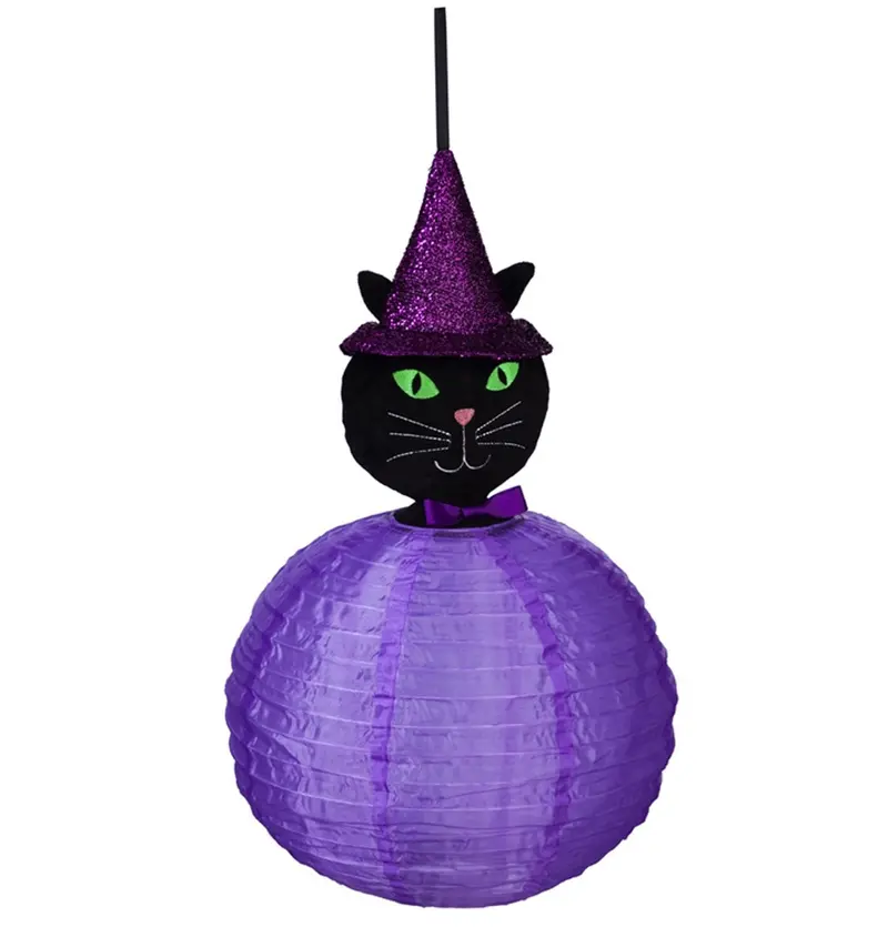 Beaming Buddies Black Cat Lantern – Battery-Operated Decor 1