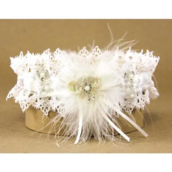 Belle-Inspired Bridal Wedding Garter 1