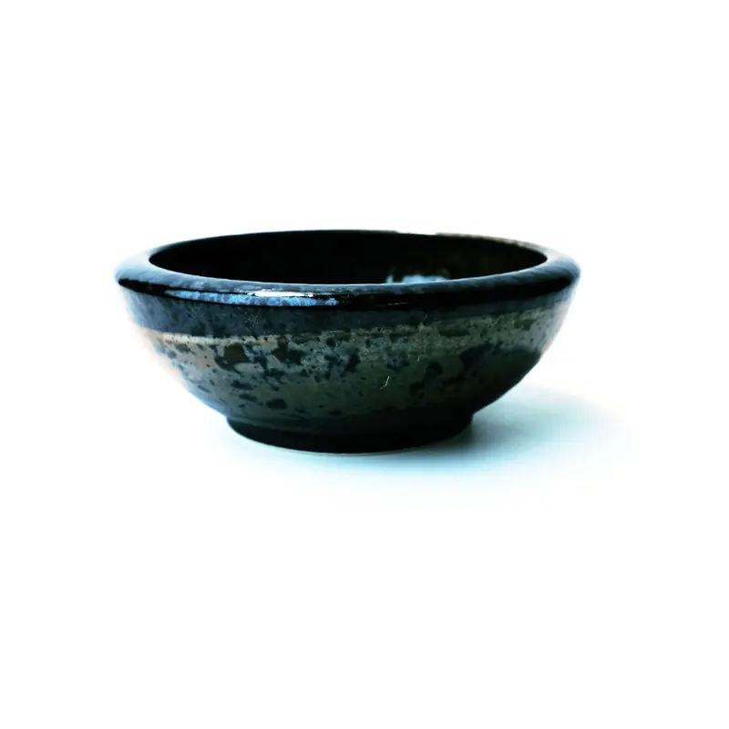 Black & Brown Matte-Glazed Ikebana Vase 1