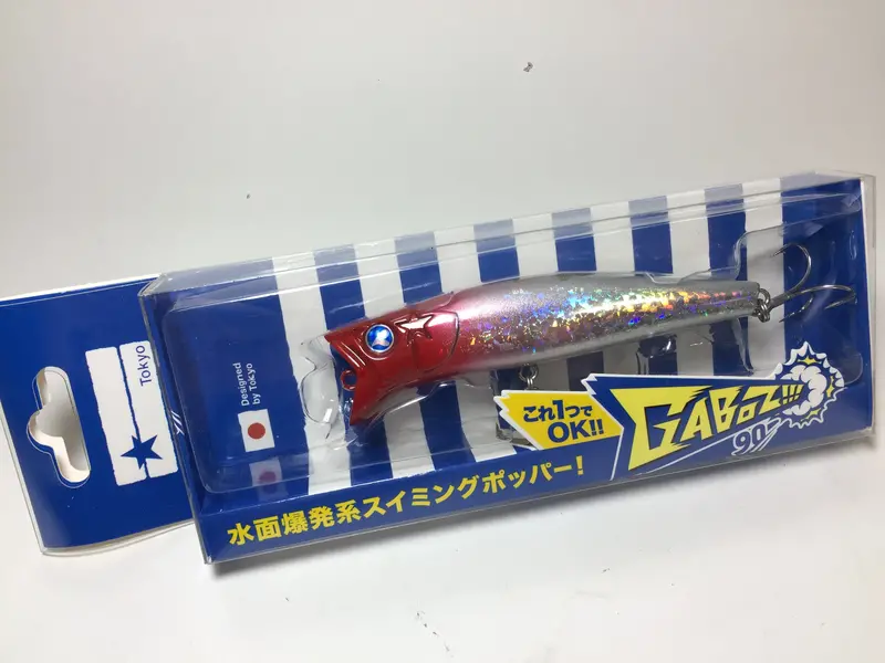 Blue Blue Gaboz Lure #4 Red Head – 90Mm Topwater Minnow 1