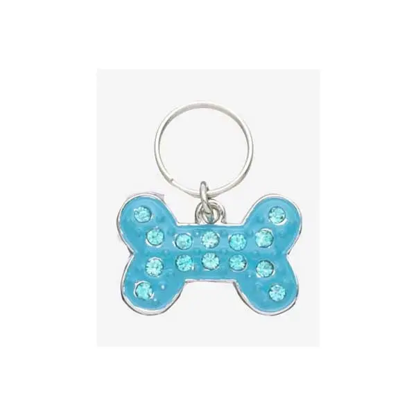 Blue Bone-Shaped Pet Charm – Enamel Finish 1