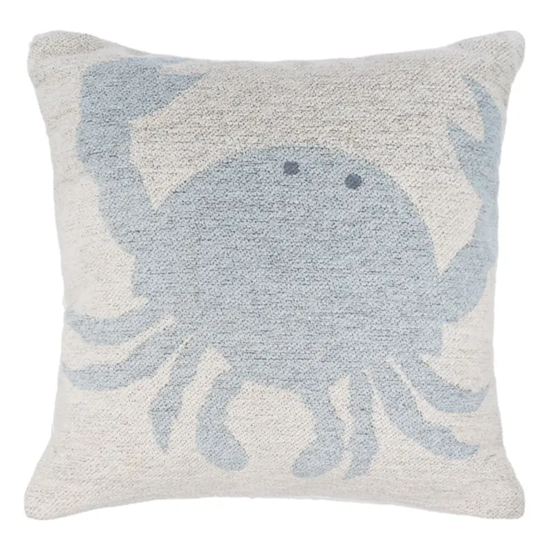 Blue Crab Throw Pillow – Coastal Decor Accent 1