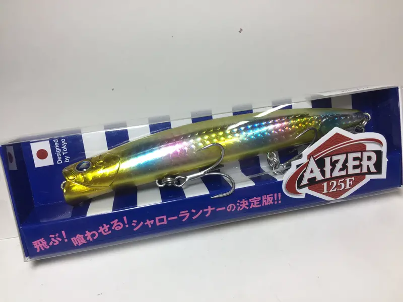 Blueblue Aizer 125F Floating Jerkbait In #29 Gold Candy 1