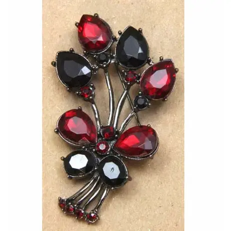 Bouquet-Style Enamel Flower Pin – Botanical Brooch 1