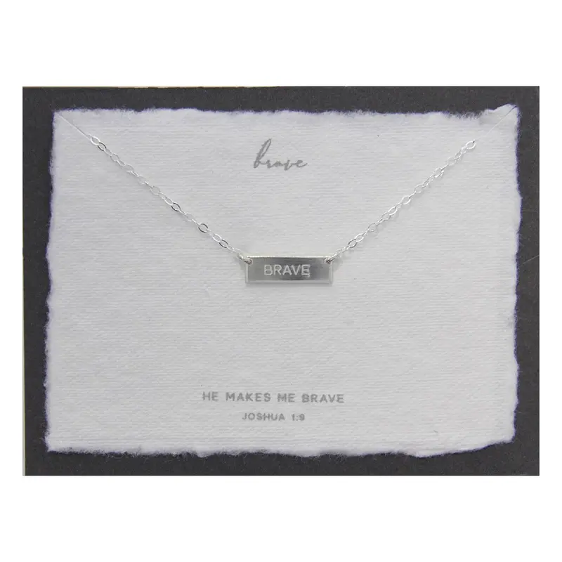 Brave Pendant Necklace In Sterling Silver 1