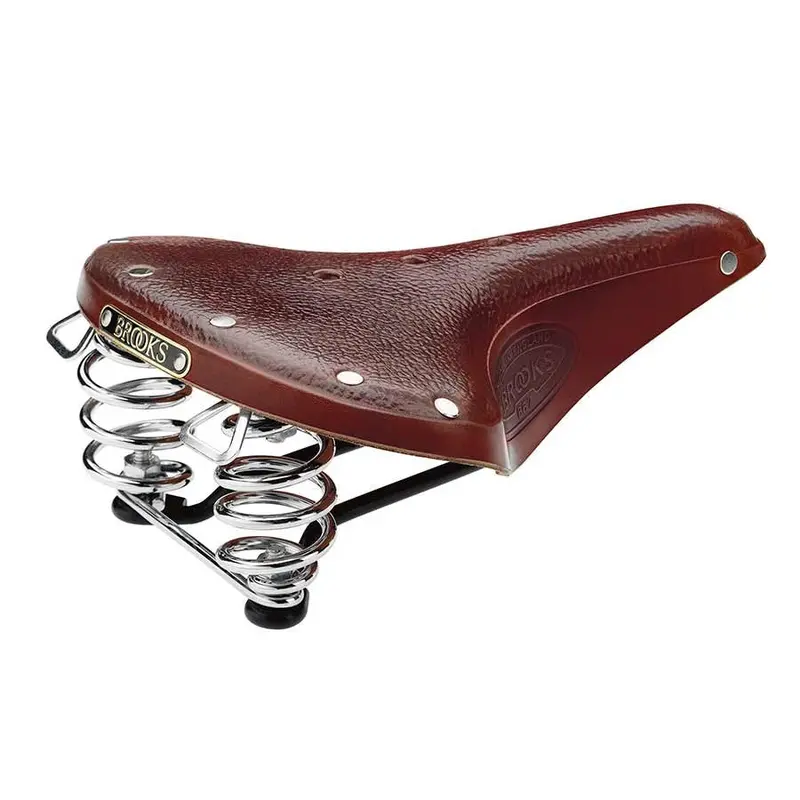 Brooks B67 Aged Leather Saddle – Classic Spring-Suspended Design 1