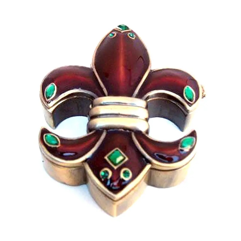 Brown Fleur-De-Lis Collectible Box 1