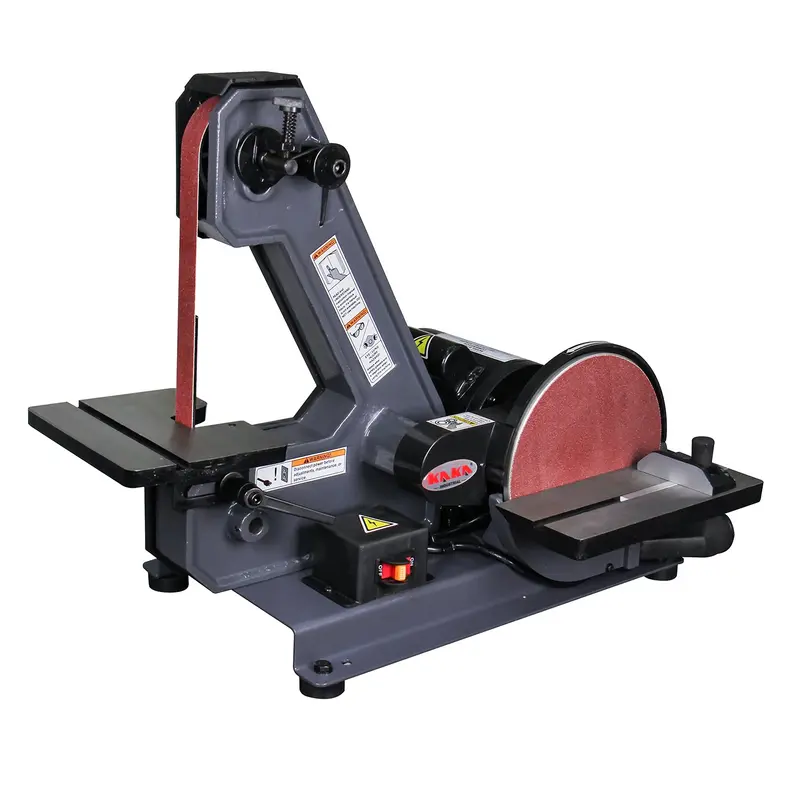 Btm-200 Benchtop Belt & Disc Sander – 250 W Linisher For Precision Wood Sanding & Finishing 1