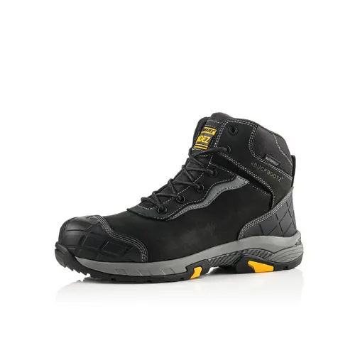 Buckbootz Blitzbk Black Lightweight Waterproof Lace Safety Boot 1