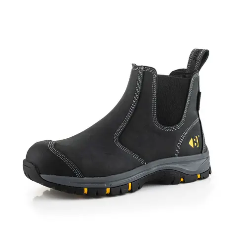 Buckbootz Wizd2Blk Black Nubuck Safety Boot – Dealer Model 1