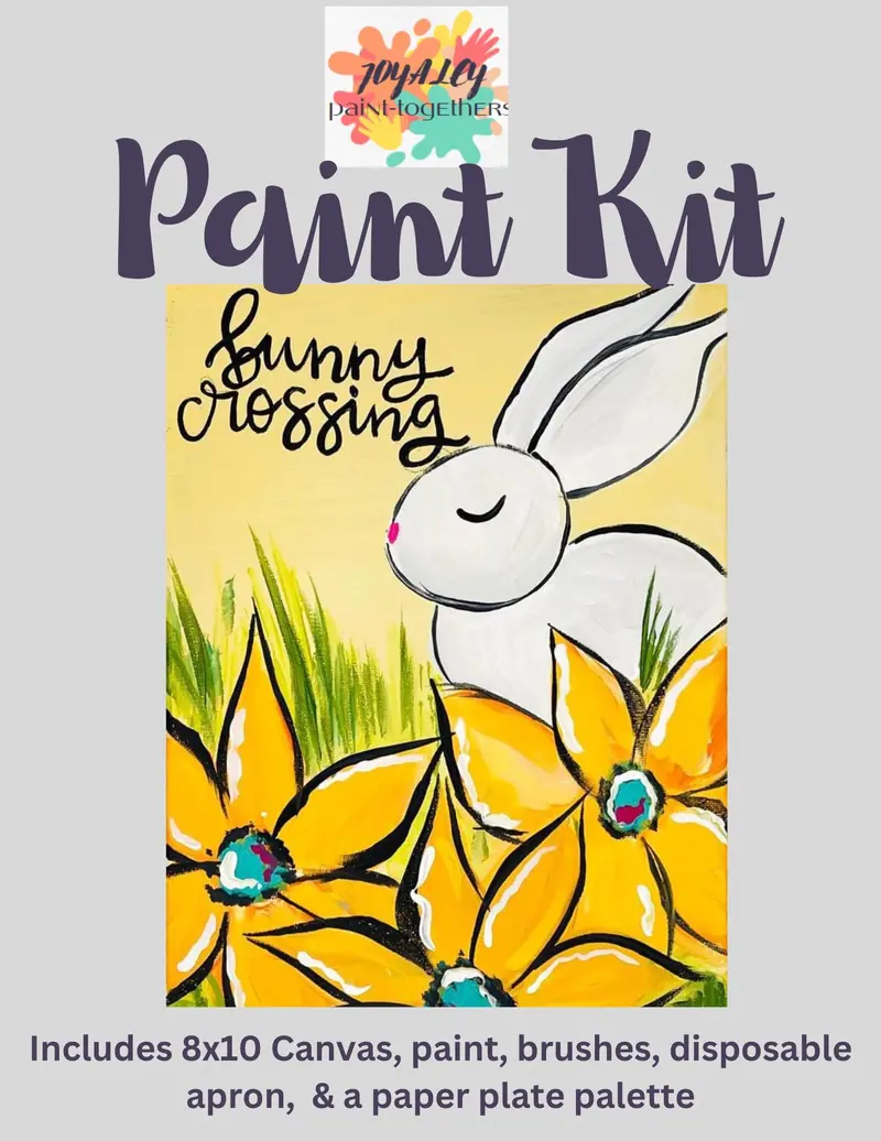Bunny Crossing Themed Paint Kit – Whimsical Springtime Craft Activity 1