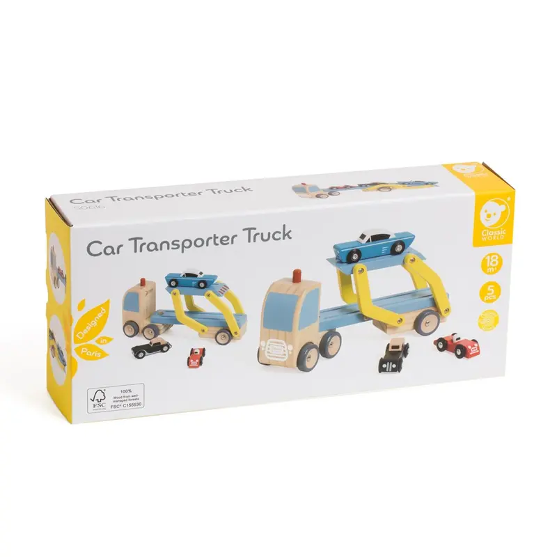 Car Transporter Truck – Classic World Moving & Loading Toy Vehicle 1